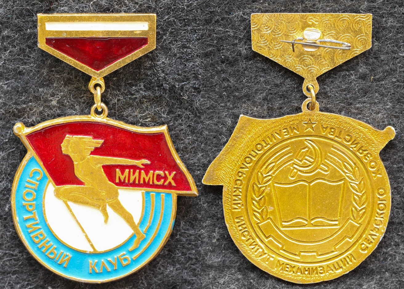 Знак Спортивный клуб МИМСХ (Мелитопольский институт механизации сельского хозяйства) от Аукциона Значки и Знаки