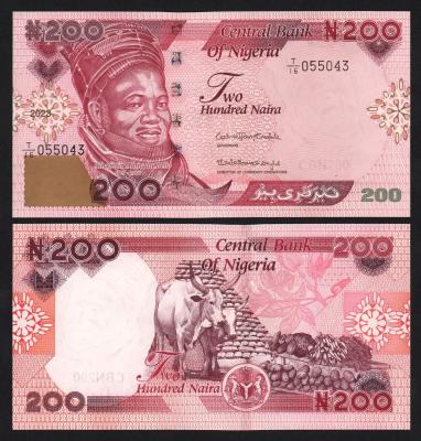 Банкнота Нигерия 200 найра 2023 год UNC!