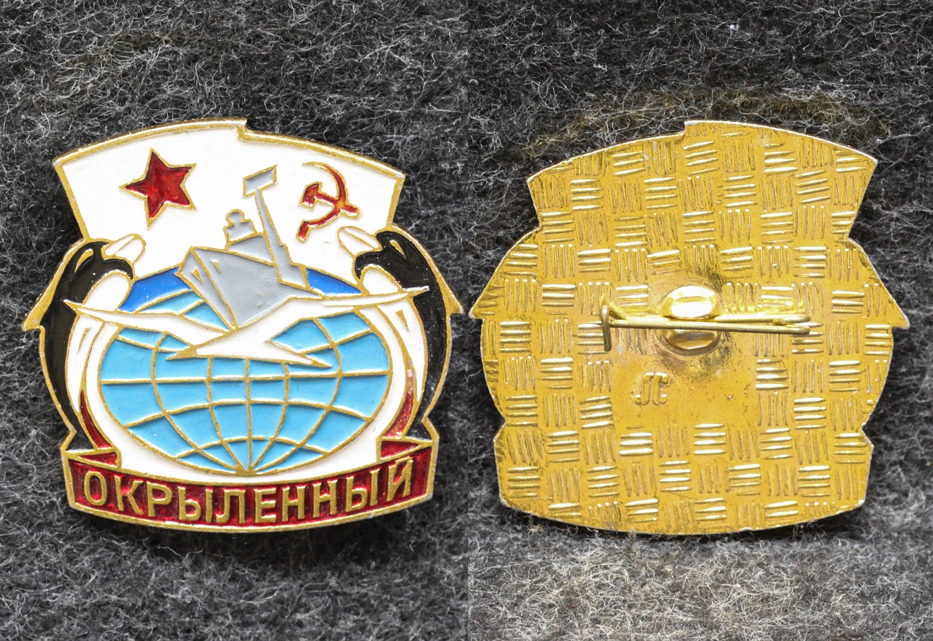Знак ВМФ Эскадренный миноносец Окрылённый от Аукциона Значки и Знаки
