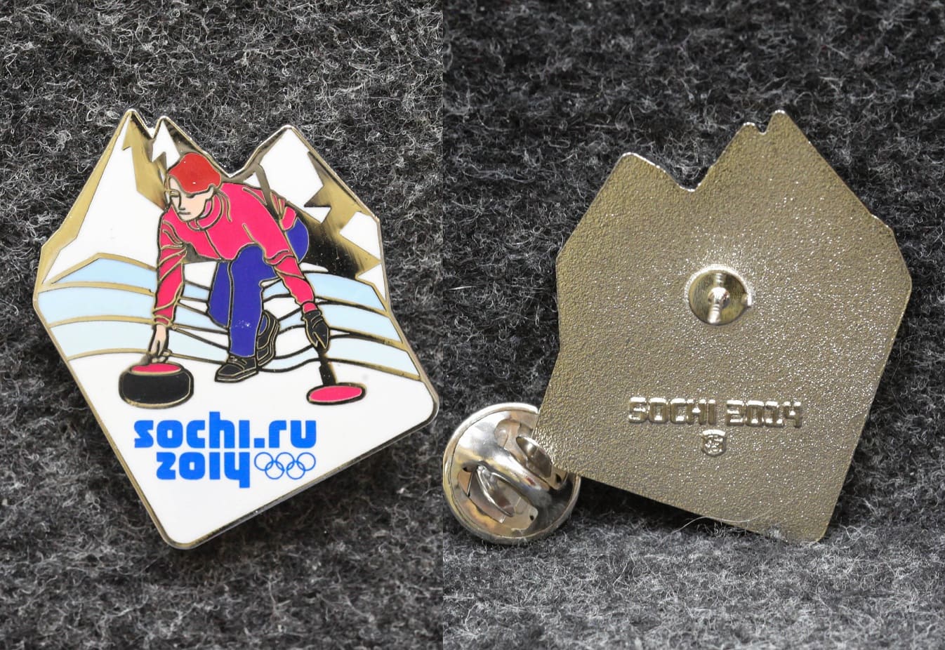 Знак Кёрлинг Олимпиада Сочи 2014 год   