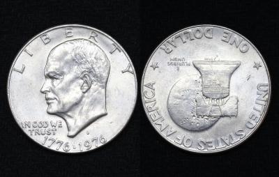 Монета США 1 доллар 1976 год 200 лет независимости США