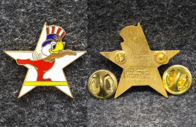 Знак Олимпиада 1984 год Лос-Анджелес США Гимнастика