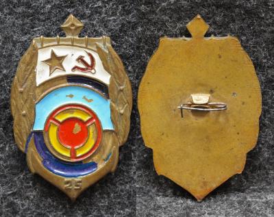Знак Спецподразделению службы РХБЗ ВМФ 25 лет
