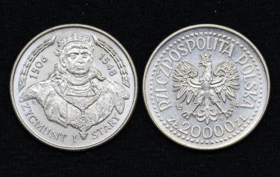 Монета Польша 20000 злотых 1994 год Сигизмунд I