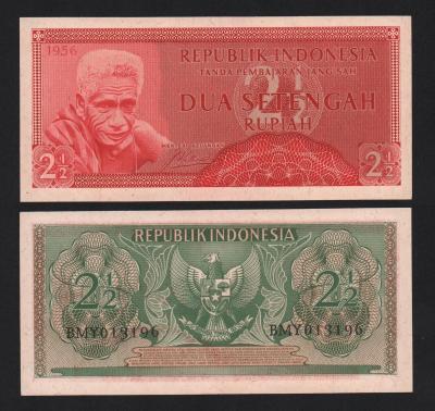 Банкнота Индонезия 2/5 рупии 1956 год UNC! 
