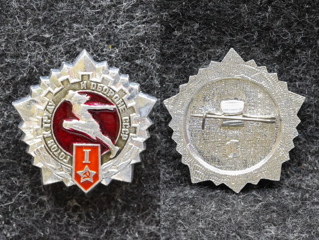 Знак комплекса ГТО I ступени Серебристый! от Аукциона Значки и Знаки