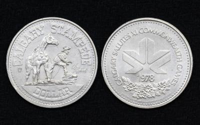 Монета Канада 1 доллар 1978 год Фестивальный доллар Калгари XI игры содружества