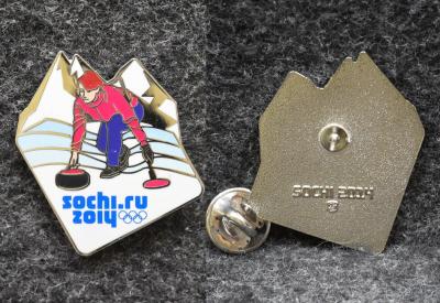 Знак Кёрлинг Олимпиада Сочи 2014 год   