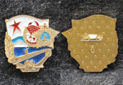 Знак ВМФ 4 эскадра подводных лодок 45 лет КСФ Знак ВМФ 4 эскадра подводных лодок 45 лет КСФ