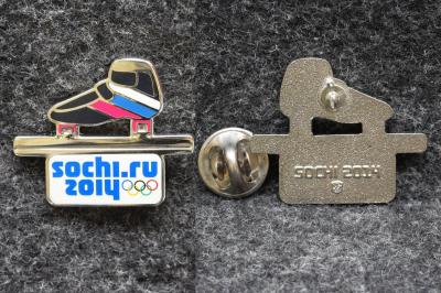 Знак Шорт трек Олимпиада Сочи 2014 год Конькобежный спорт 