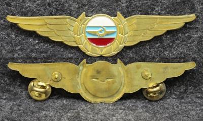 Нагрудный знак члена экипажа авиакомпании Аэрофлот ГВФ