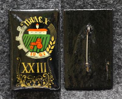 Знак 23 конференции колхозников 1983 год Палех Советский выпуск!