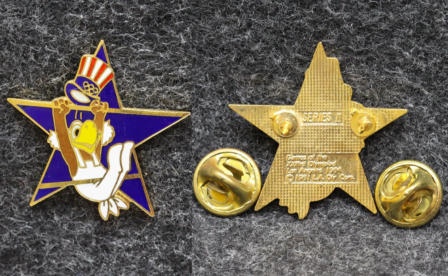 Знак Олимпиада 1984 год Лос-Анджелес США Гимнастика от Аукциона Значки и Знаки