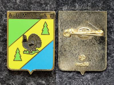 Знак Герб Алмазай Иркутская область (эмаль) Знак Герб Алмазай Иркутская область (эмаль)