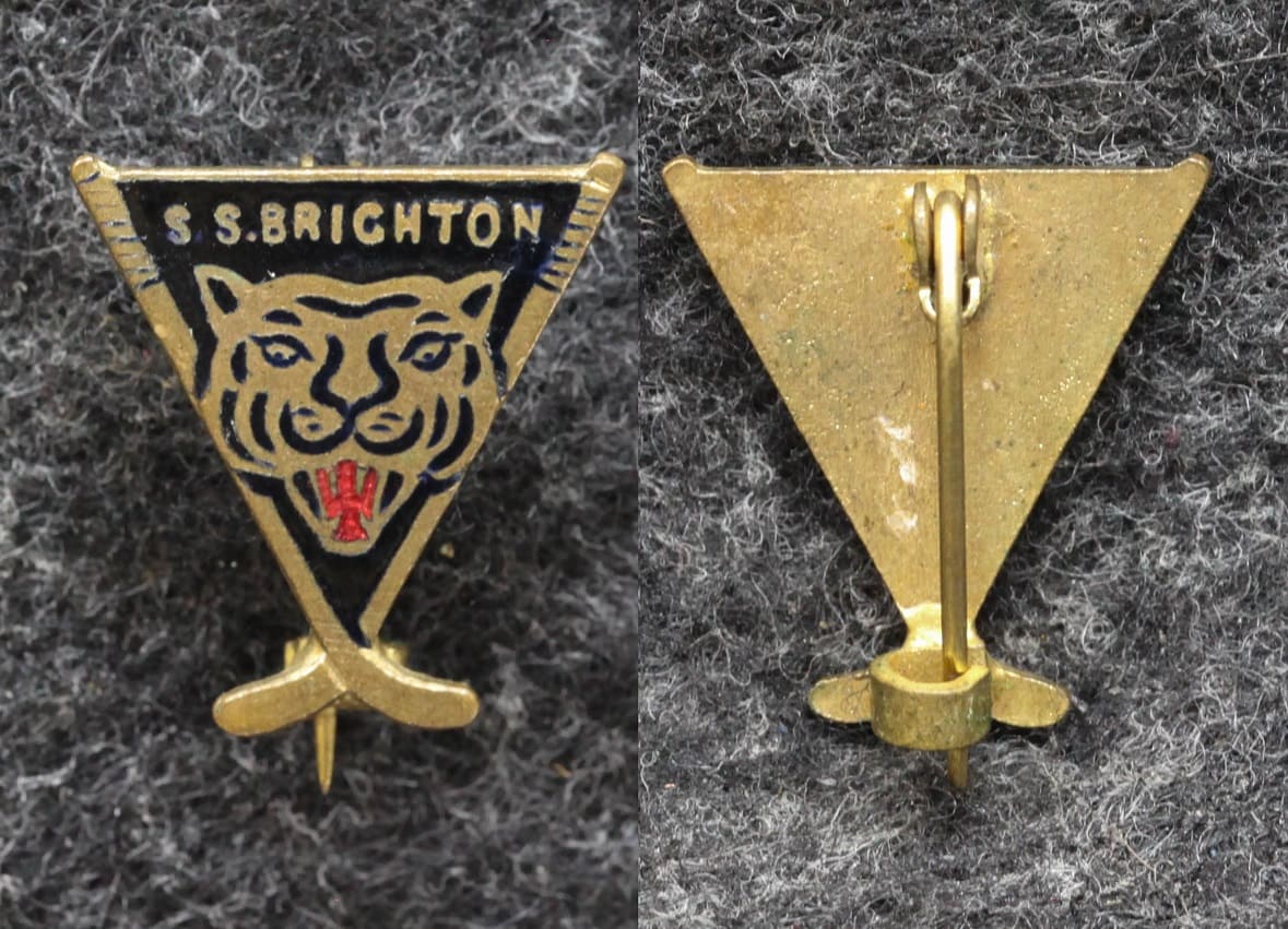 Знак Хоккейный клуб Брайтонские тигры SS Brighton Хоккей на траве от Аукциона Значки и Знаки