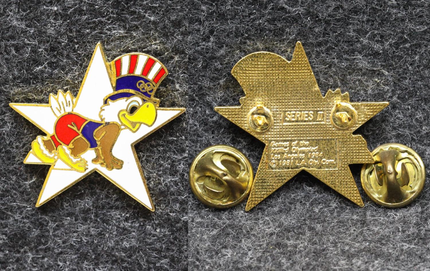 Знак Олимпиада 1984 год Лос-Анджелес США Бег от Аукциона Значки и Знаки