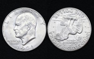 Монета США 1 доллар 1971 год Доллар Эйзенхауэра