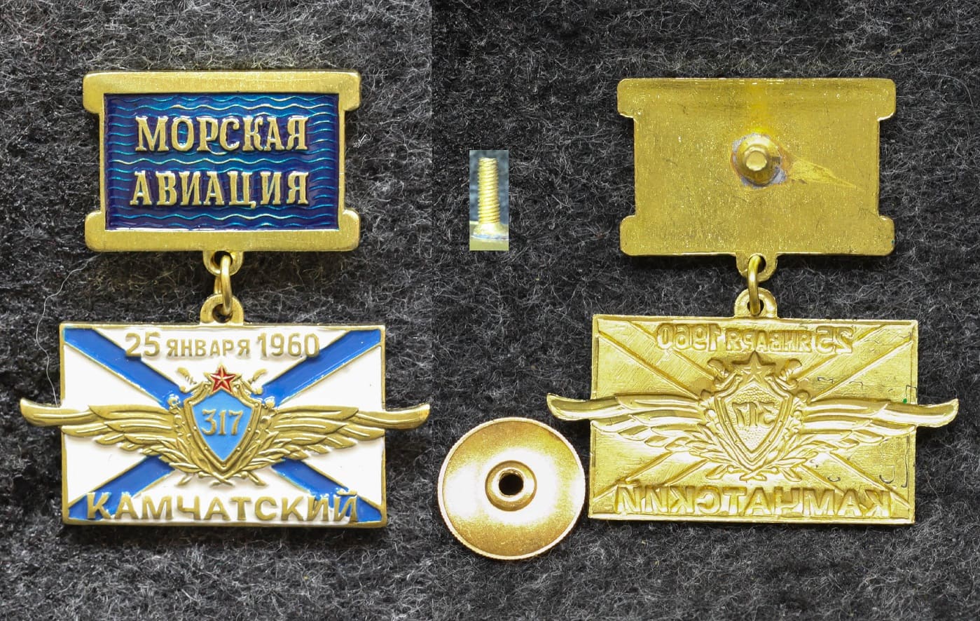 Знак ВВС ВМФ Морская авиация 317 Камчатский полк 