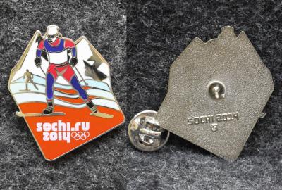 Знак Лыжные гонки Олимпиада Сочи 2014 год Лыжный спорт 
