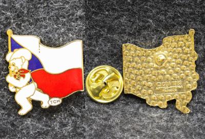 Знак Олимпиада Калгари 1988 год Канада Флаг Сборная Чехословакии