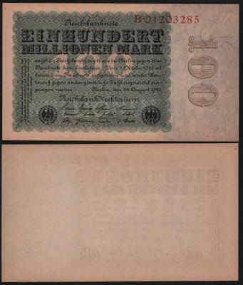 Банкнота Германия 100000000 марок 1923 год UNC!