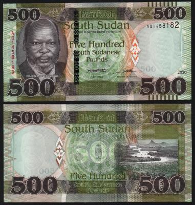 Банкнота Южный Судан 500 фунтов 2020 год UNC! Банкнота Южный Судан 500 фунтов 2020 год UNC!