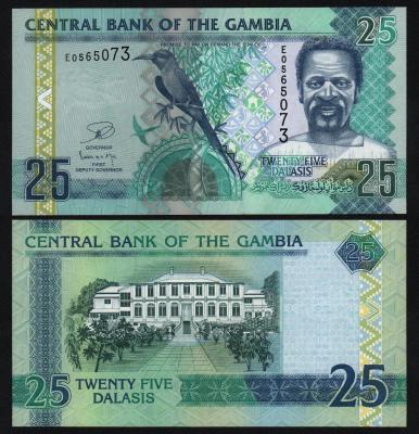 Банкнота Гамбия 25 даласи 2013 год UNC! Банкнота Гамбия 25 даласи 2013 год UNC!