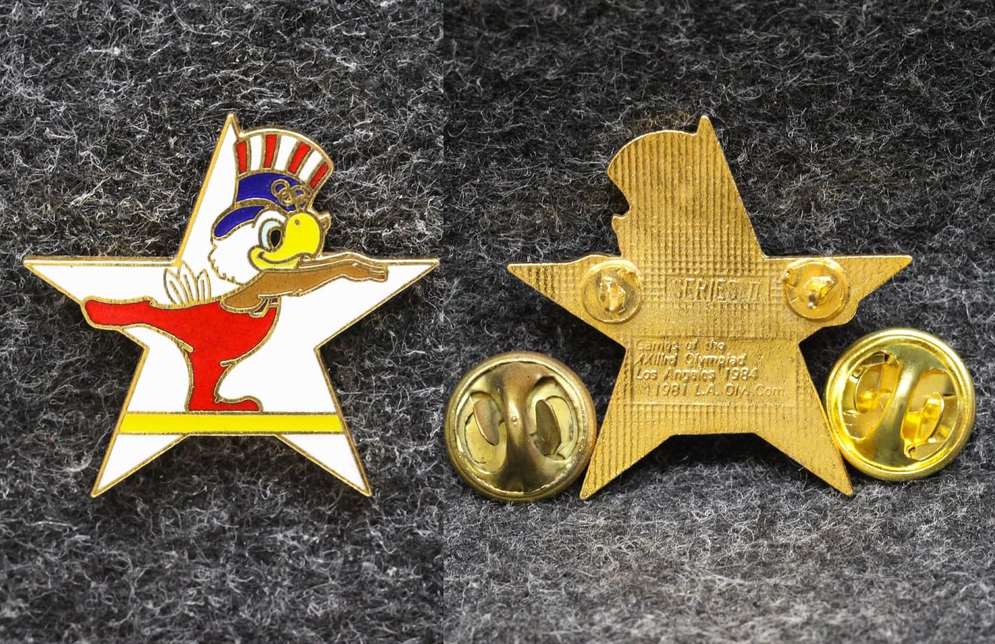 Знак Олимпиада 1984 год Лос-Анджелес США Гимнастика от Аукциона Значки и Знаки