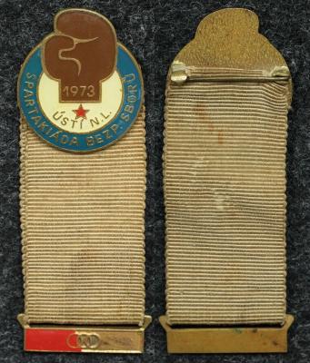 Официальный знак Спартакиада Чехословакии, Бокс 1973 год