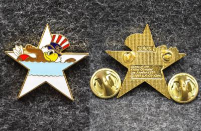 Знак Олимпиада 1984 год Лос-Анджелес США Плавание