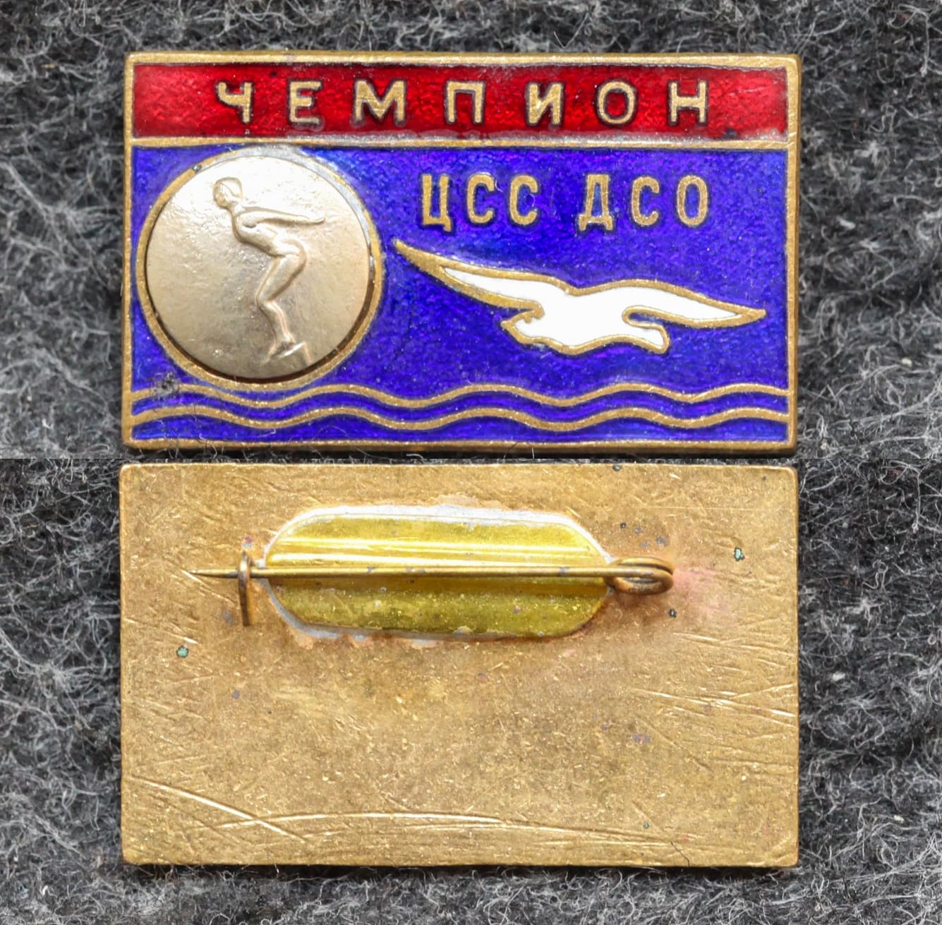 Призовой знак первенства ДСО Буревестник Плавание чемпион от Аукциона Значки и Знаки