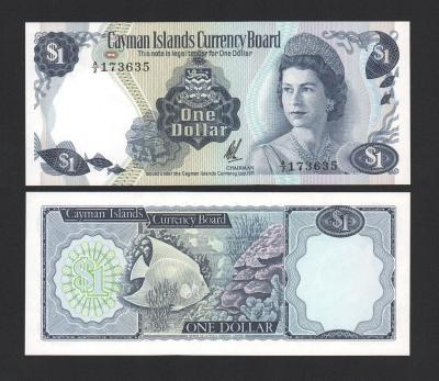 Банкнота Каймановы острова / Кайманы 1 доллар 1971 год UNC!