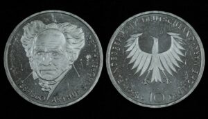 Купить Германия 10 марок 1988 год 200 лет со дня рождения Артура Шопенгауэра (№27)