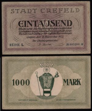 Купить Германия 1000 марок 1922 год из оборота!