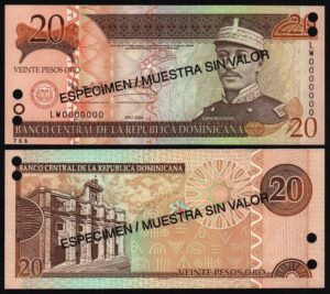 Купить Доминикана 20 песо 2004