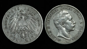 Купить Германская империя Пруссия 5 марок 1902 года (№155)