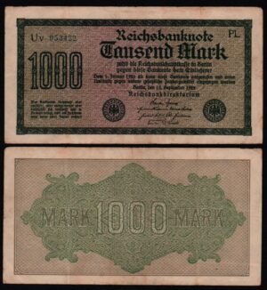 Купить Германия 1000 марок 1922 год из оборота!