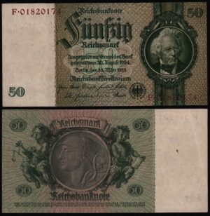 Купить Германия 50 марок 1933 год XF!
