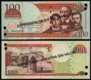 Купить Доминикана 100 песо 2004