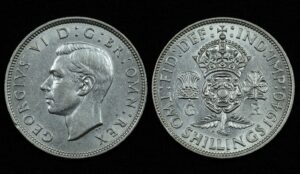 Купить Великобритания 2 шиллинга (флорин) 1940 года (№124)
