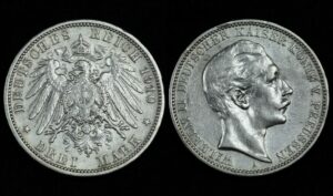 Купить Германская империя Пруссия 3 марки 1910 года (№198)
