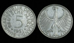 Купить Германия 5 марок 1951 года (№188)