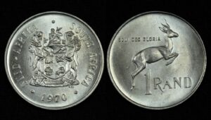 Купить ЮАР 1 ранд 1970 года (№184)