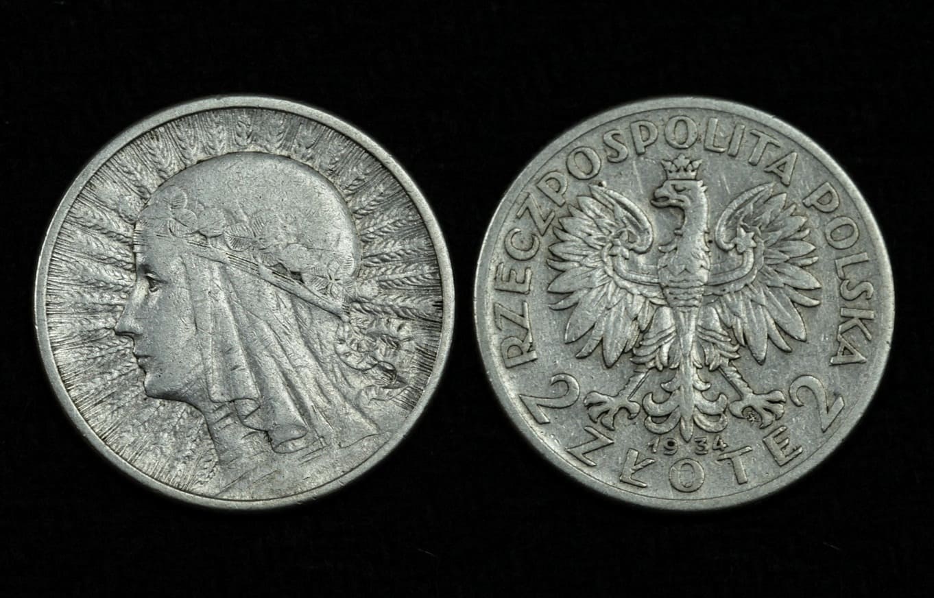 Купить Польша 2 злотых 1934 год Королева Ядвига (№141)