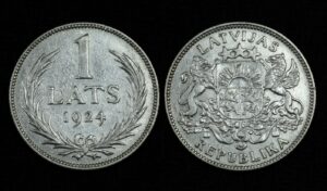 Купить Латвия 1 лат 1924 года (№187)