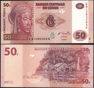 Купить Конго 50 франков 2007