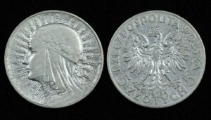 Купить Польша 5 злотых 1934 год Королева Ядвига (№322)