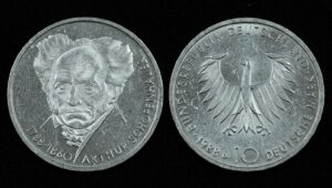 Купить Германия 10 марок 1988 год 200 лет со дня рождения Артура Шопенгауэра (№303)