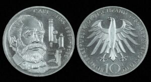 Купить Германия 10 марок 1988 год 100 лет со дня смерти Карла Фридриха Цейса (№304)