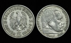 Купить Германия Третий рейх 5 рейхсмарок 1936 года (№294)